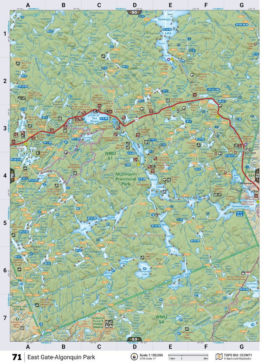 Cottage Country Ontario Backroad Mapbook - Vancouver Island Roof Top Tent