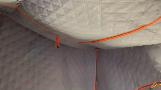 Insulated RTT Liner, Quilted, Zip-in, Gray