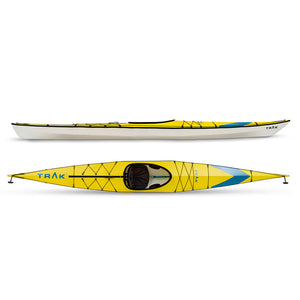 TRAK 2.0 folding sea kayak in Yellow with Blue