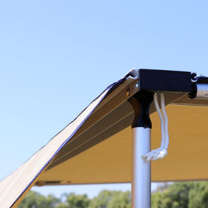 Truck or Car Awning Shade Wall, 4.5x6 Feet, Poly-Cotton Ripstop Fabric, Tan