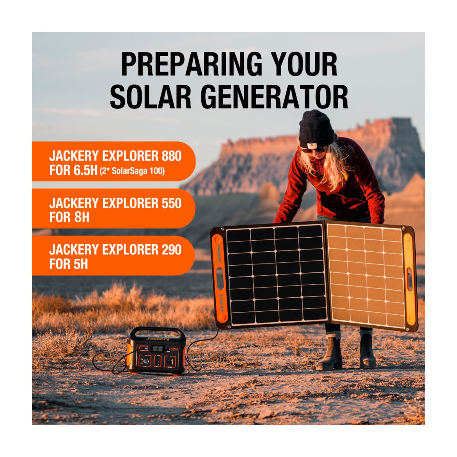 Jackery SolarSaga 100W Solar Panel